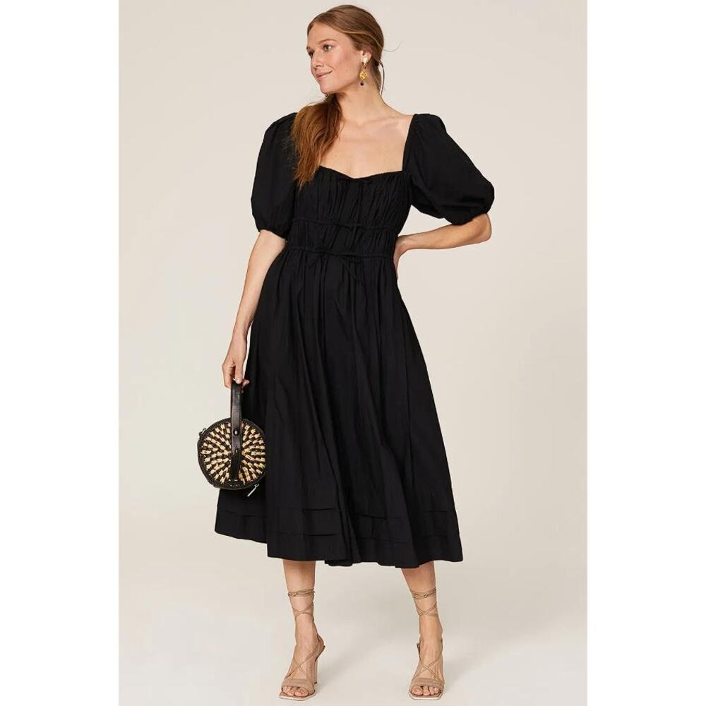 ULLA JOHNSON Women's Palma Dress Size 4 In Black